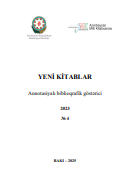 Yeni kitablar 2023 (№4): Annotasiyalı biblioqrafik göstərici